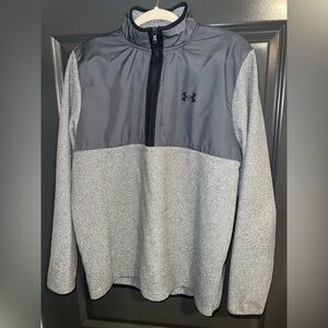Under Armour Two-Tone Gray Half-Zip Pullover